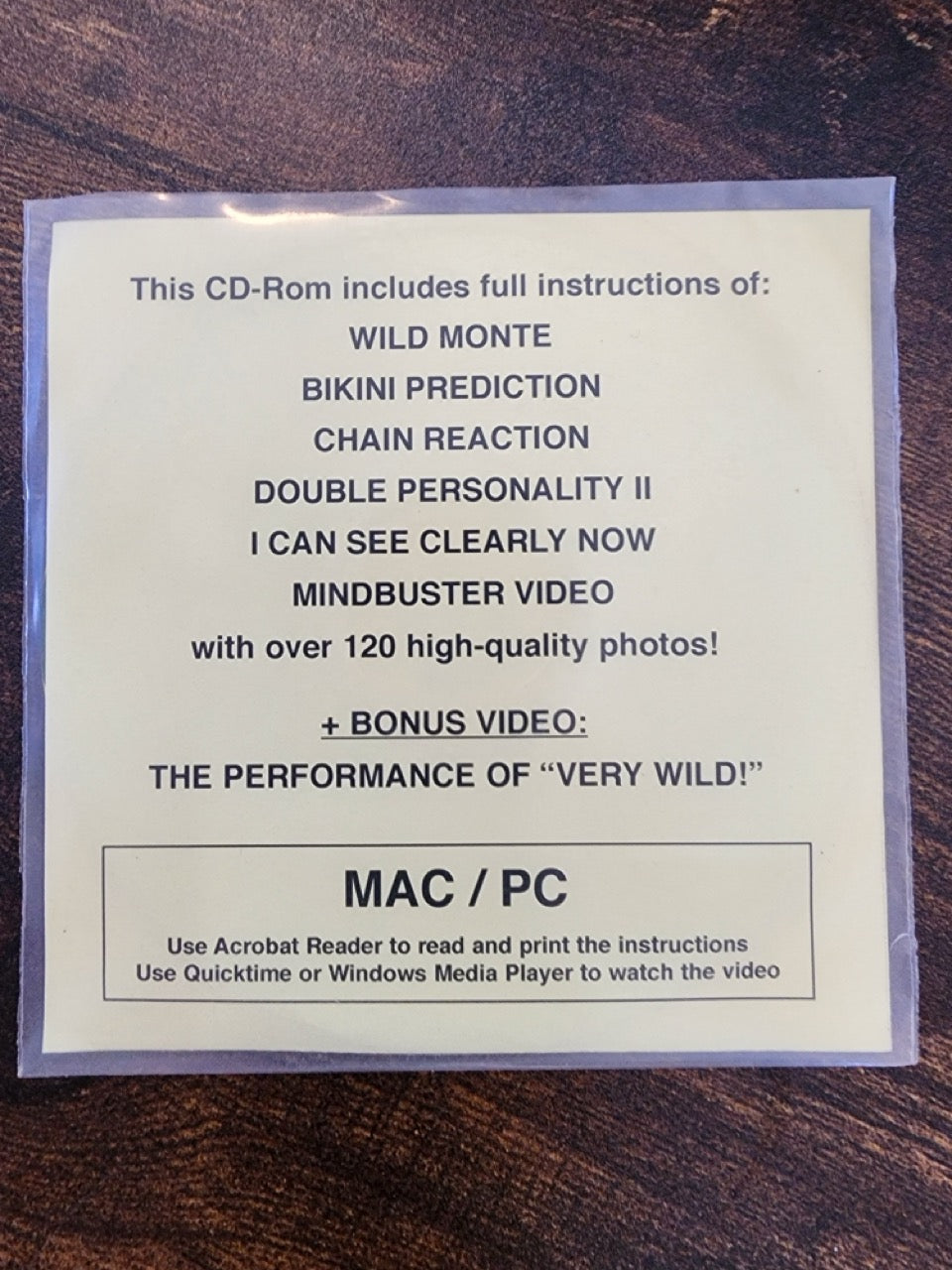 4F Lecture 2003 - Boris Wild (CD-rom)