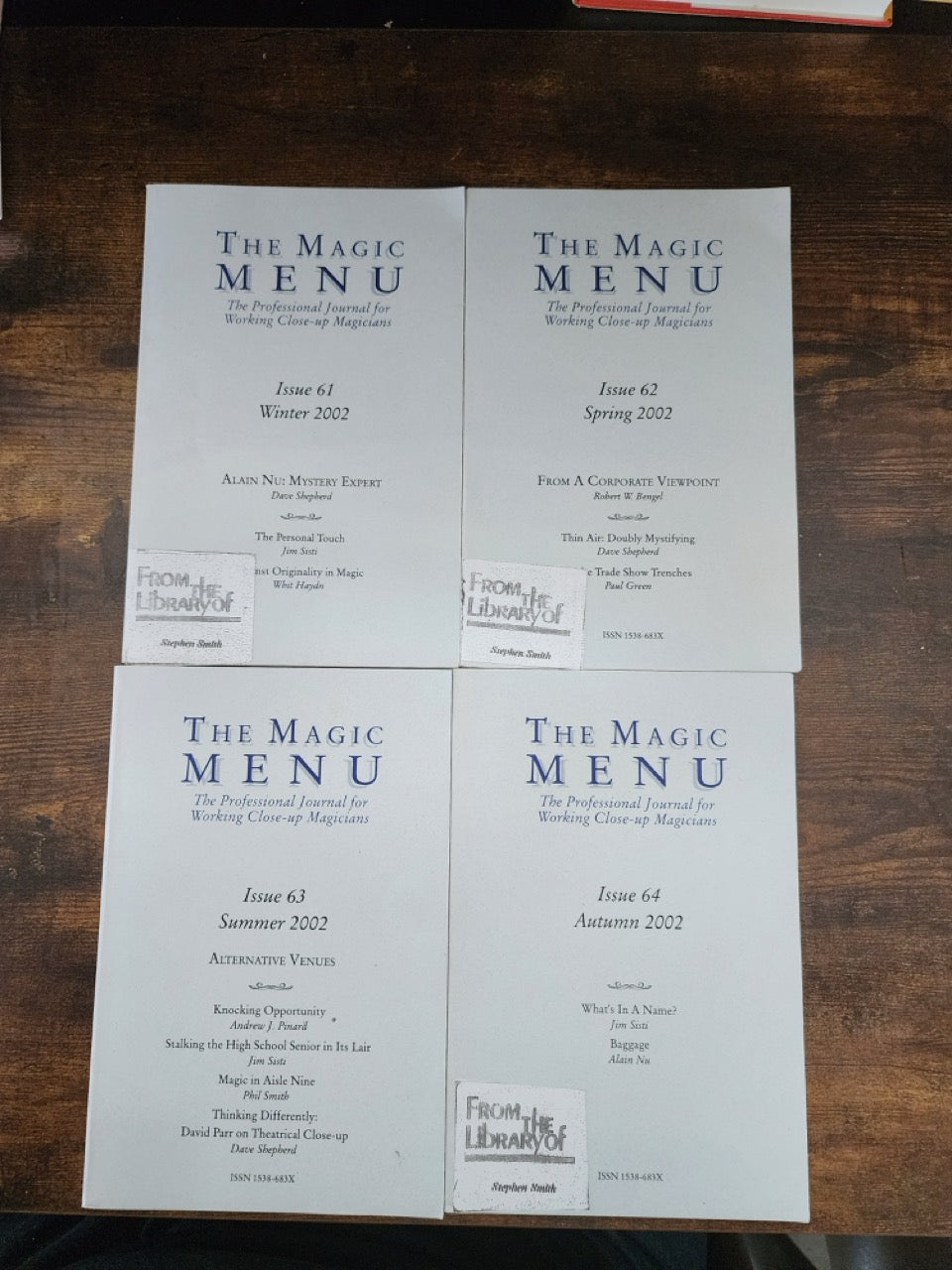 The Magic Menu (Issues 61-64) - Jim Sisti