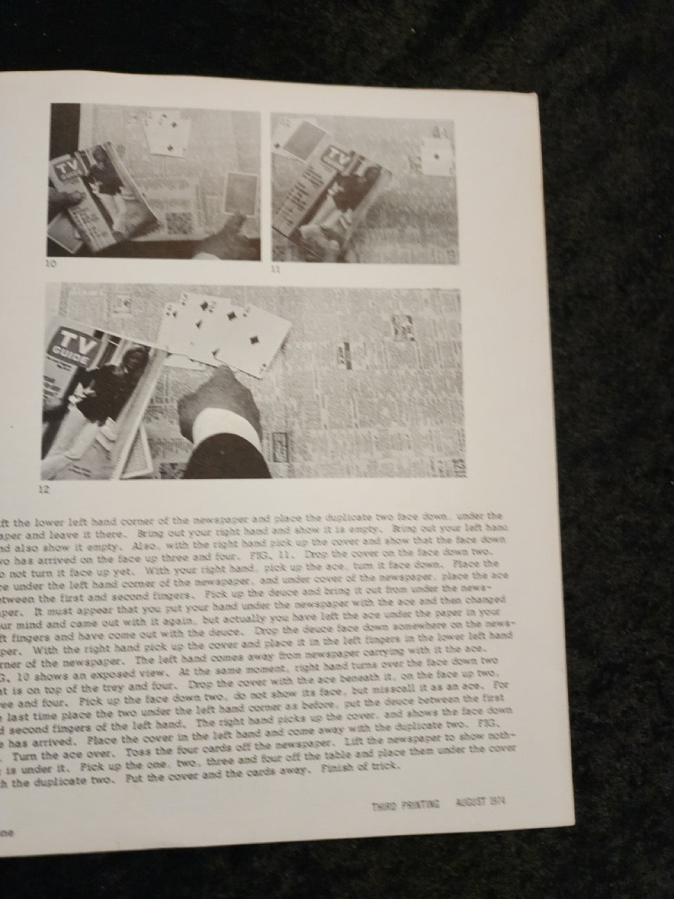 Four Cards Through A Newspaper - Albert Goshman