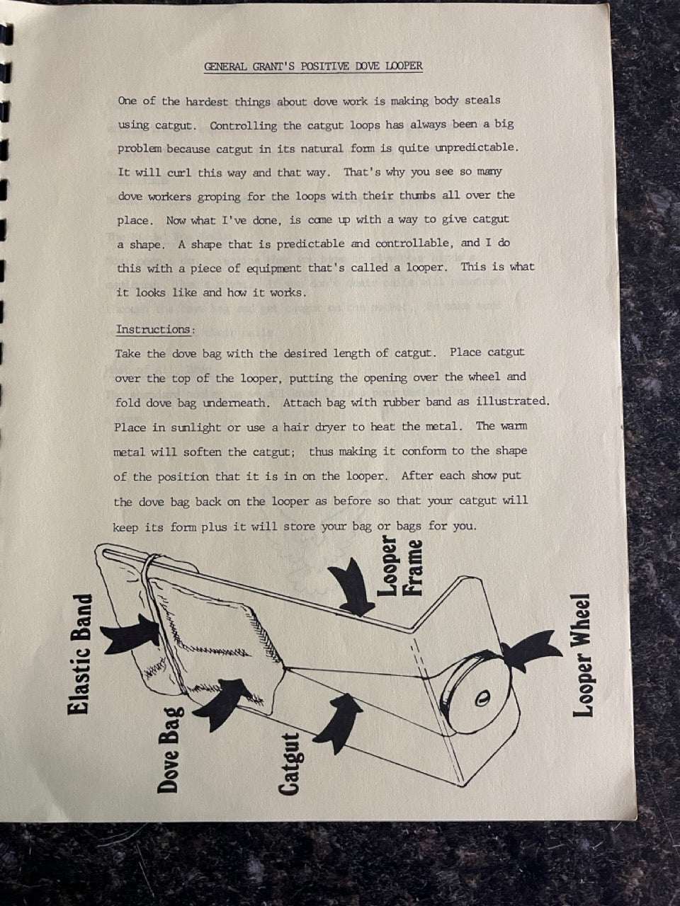 How to make a Living By Stealing...Doves of Course - General Grant