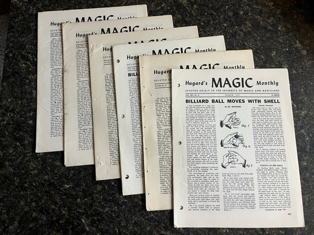 Hugard's Magic Monthly - Volumes 1-4 - Jean Hugard