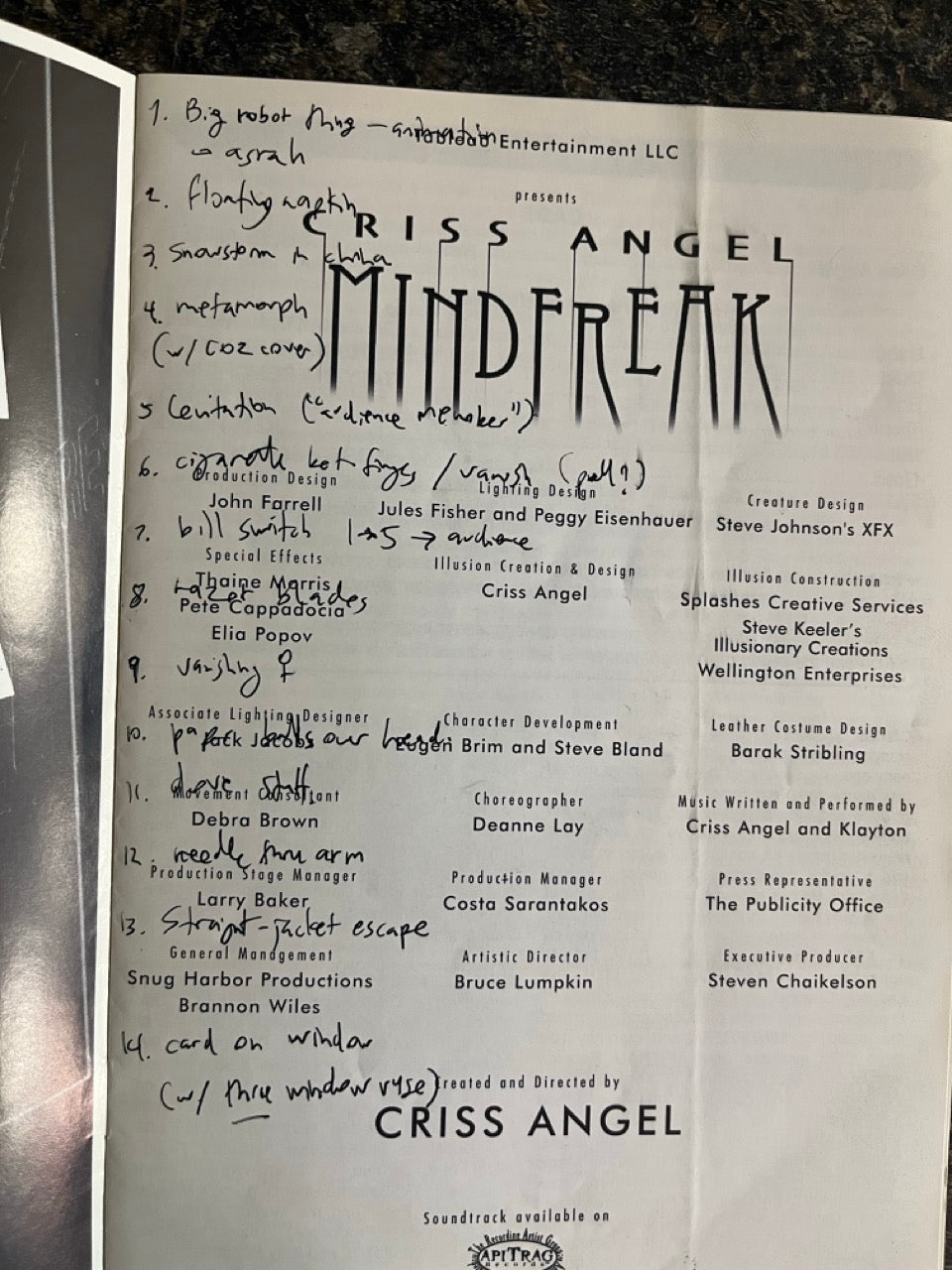 Criss Angel Mind Freak Program