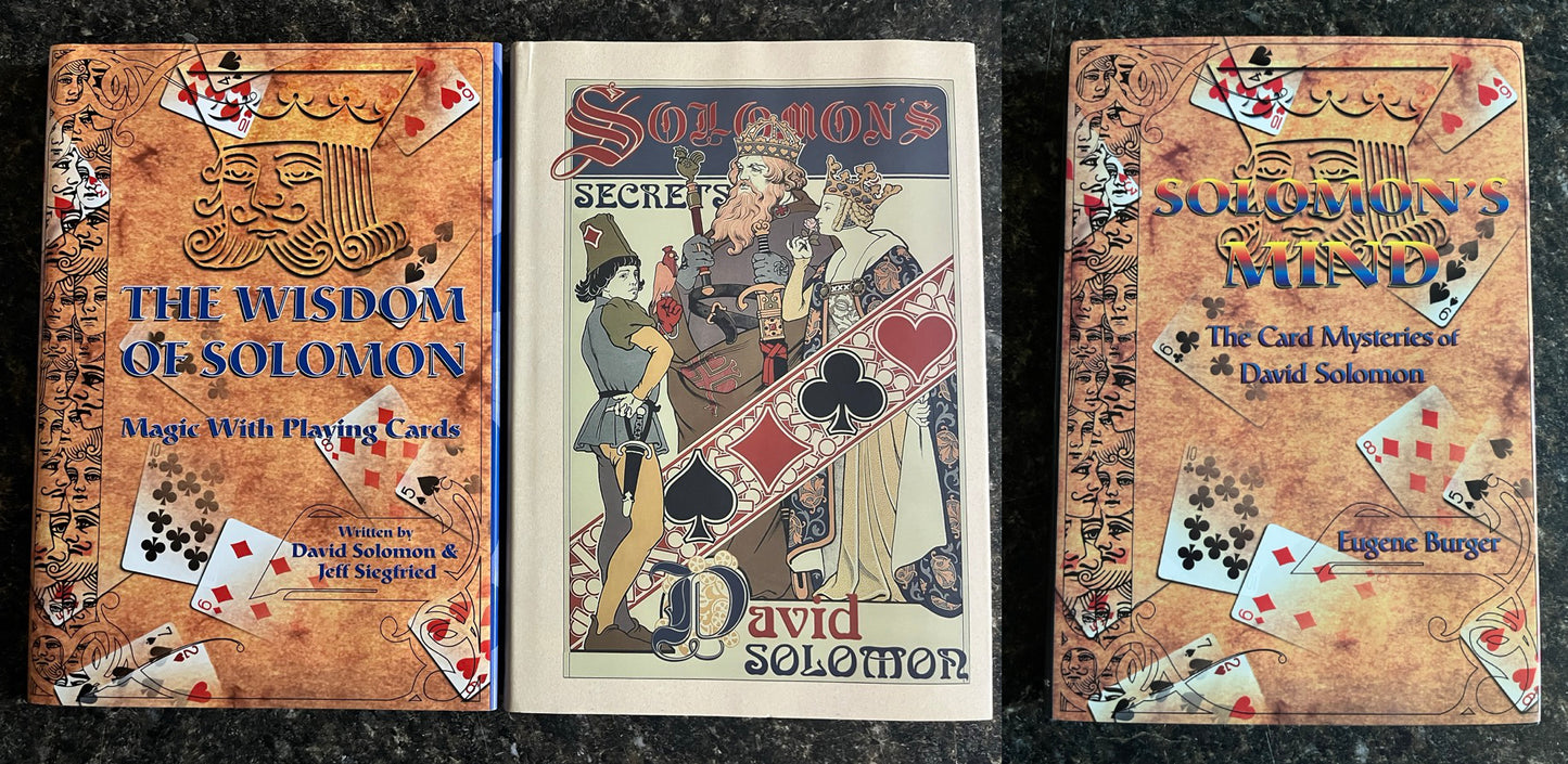 3 David Solomon titles (The Wisdom of Solomon, Solomon's Secrets, Solomon's Mind)