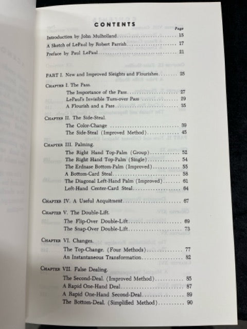 The Card Magic of LePaul - Paul Le Paul (softcover)