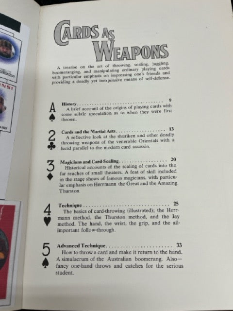 Cards As Weapons - Ricky Jay (pb)