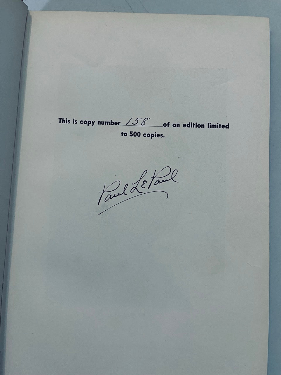 The Card Magic of LePaul - Paul Le Paul - 1st ed., SIGNED & NUMBERED