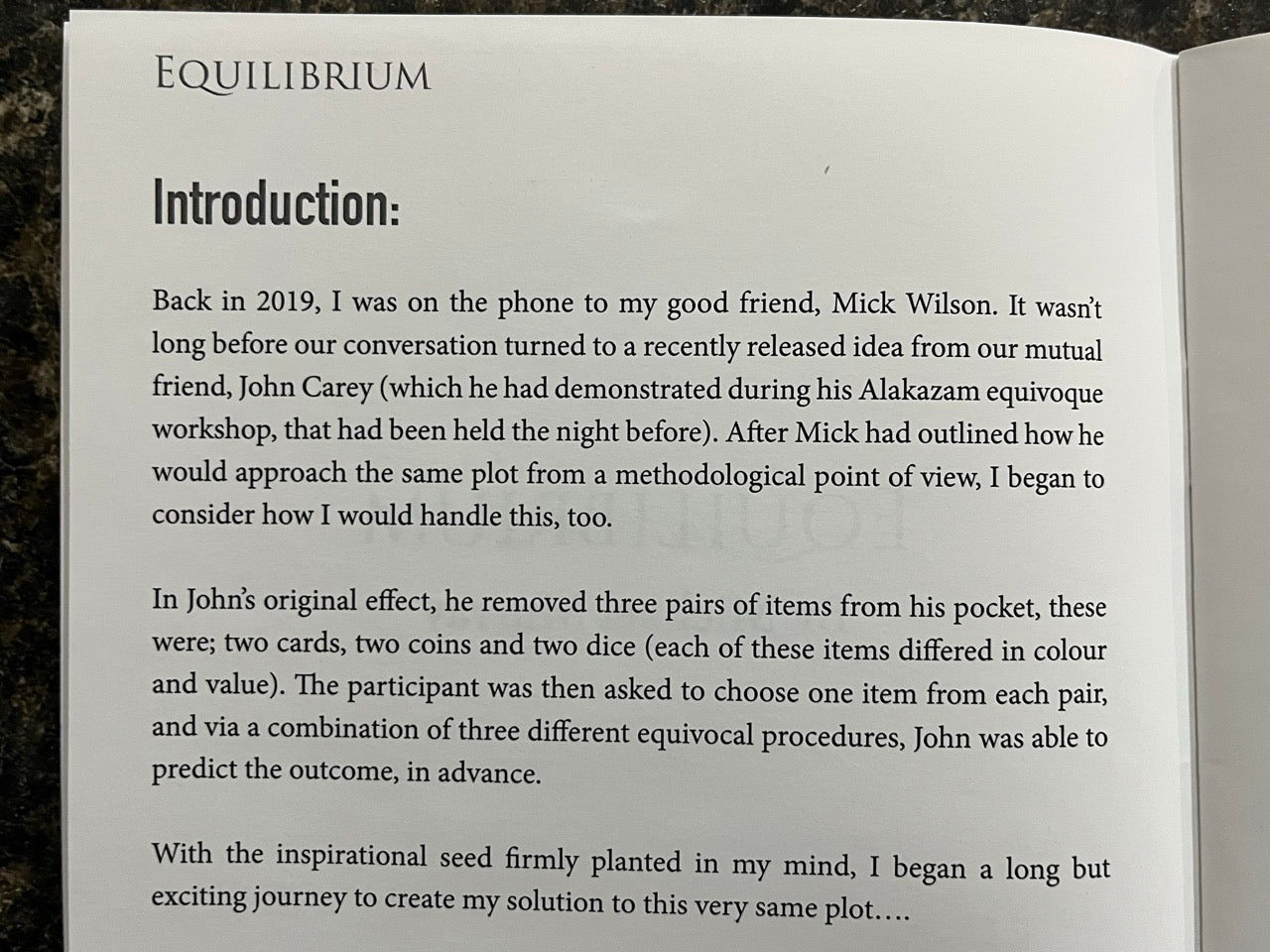 Equilibrium - Michael Murray