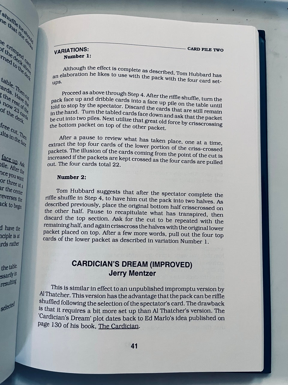 Card File & Card File Two - Jerry Mentzer