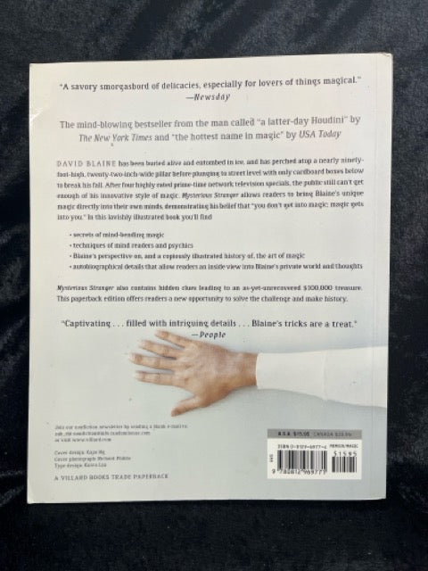 Mysterious Stranger - David Blaine - SIGNED (pb)