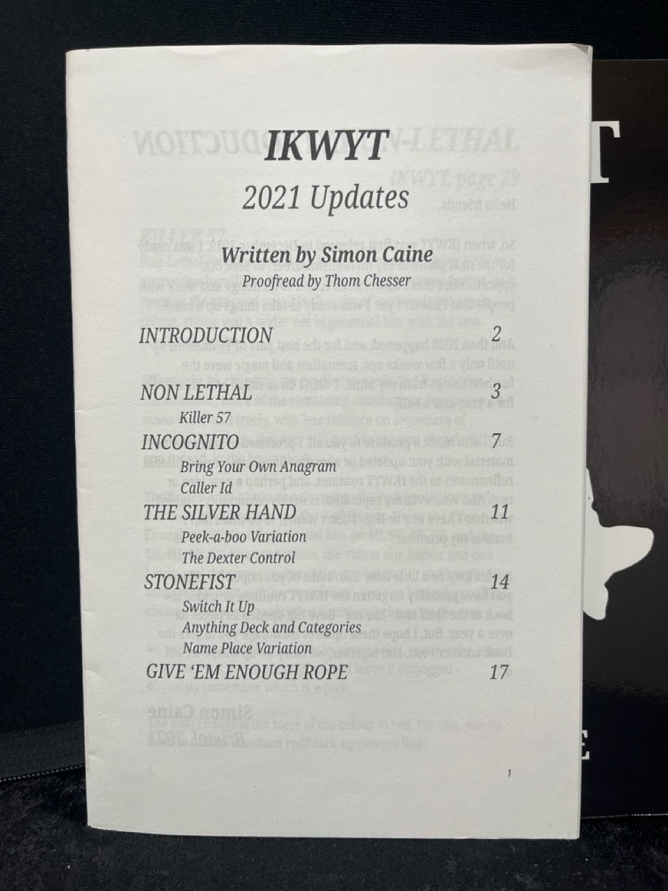 IKWYT - Simon Caine