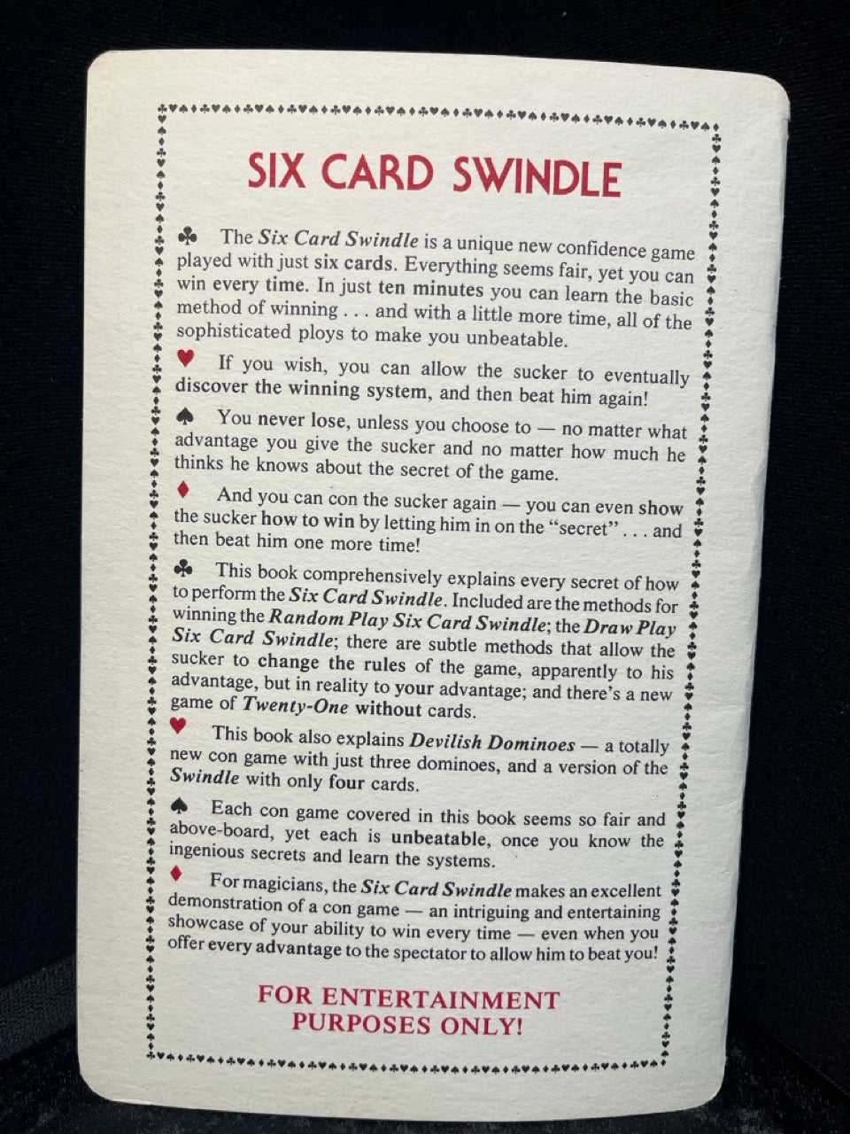 Six Card Swindle - Robert Neale