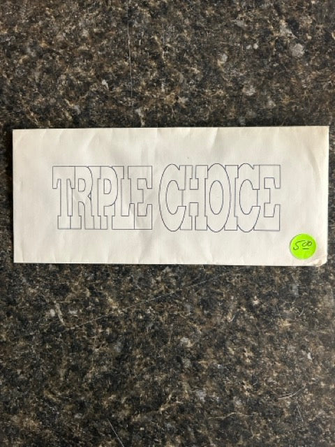 Triple Choice (Tom Craven estate)