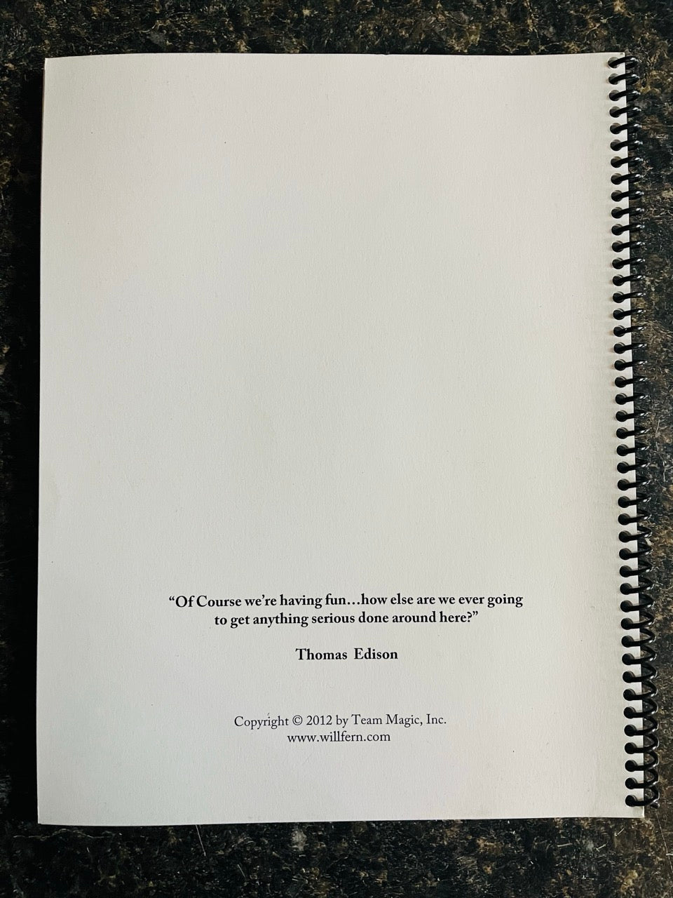 Bring It: Seriously Fun Magic for Close-Up & Stage - Will Fern - SIGNED