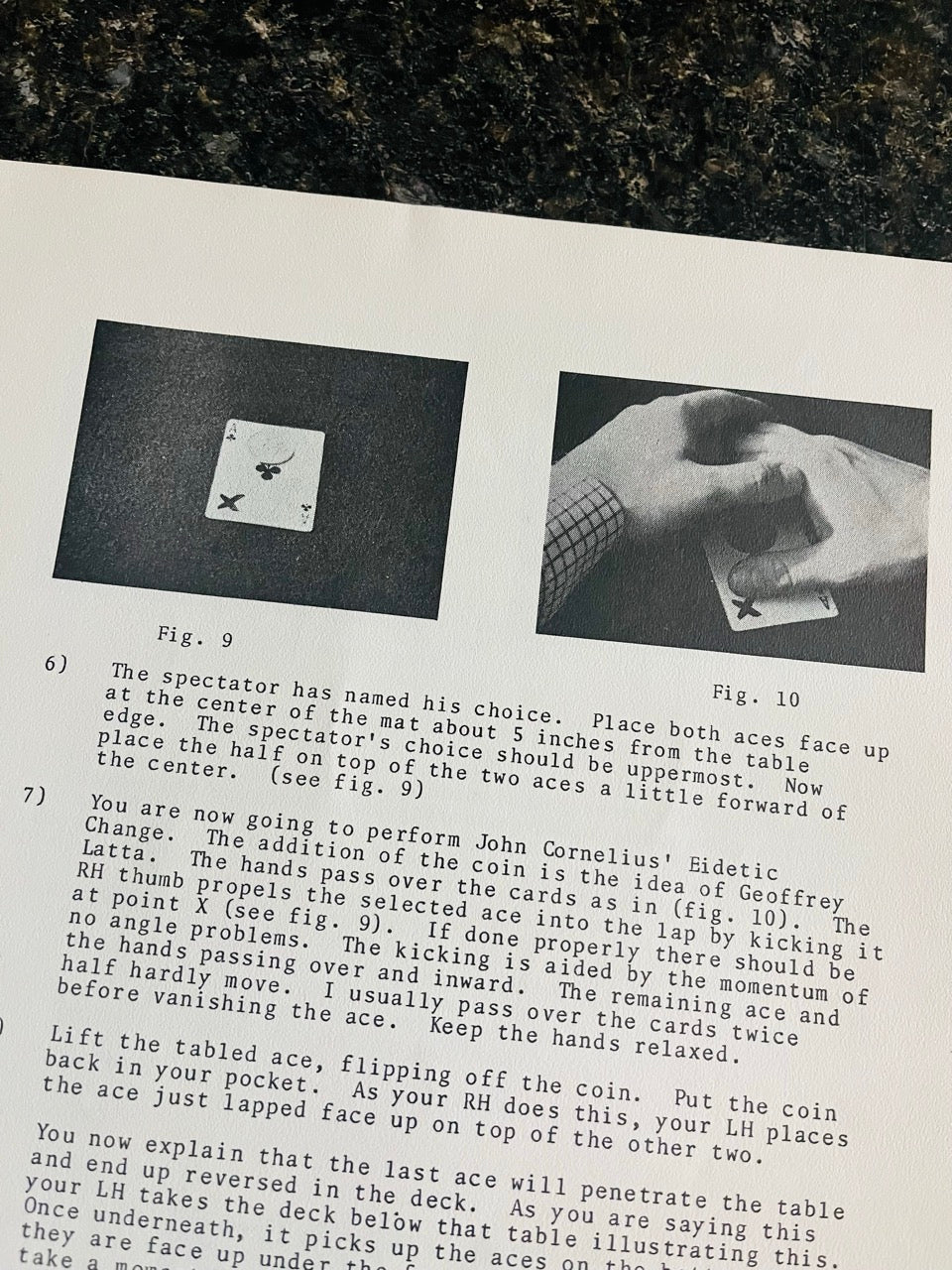 The Close-Up Magic Manuscript - John Henderson - SIGNED