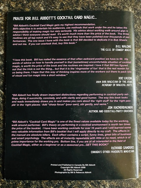 Cocktail Card Magic - Bill Abbott