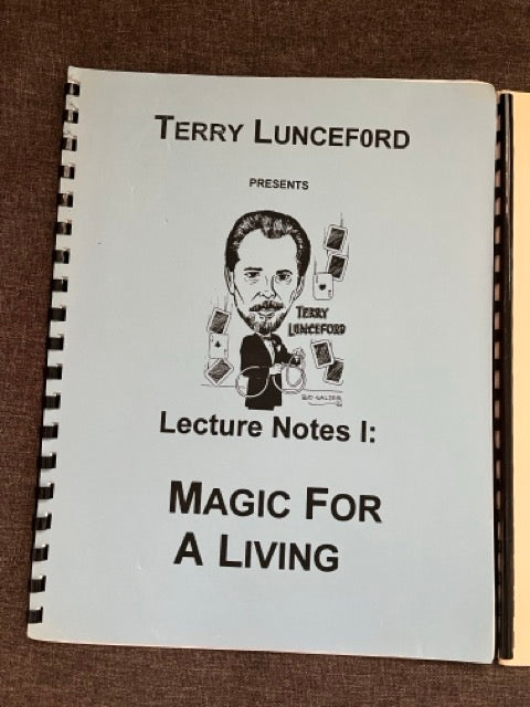 Terry Lunceford "Magic For A Living" Lecture Notes (3 Items)
