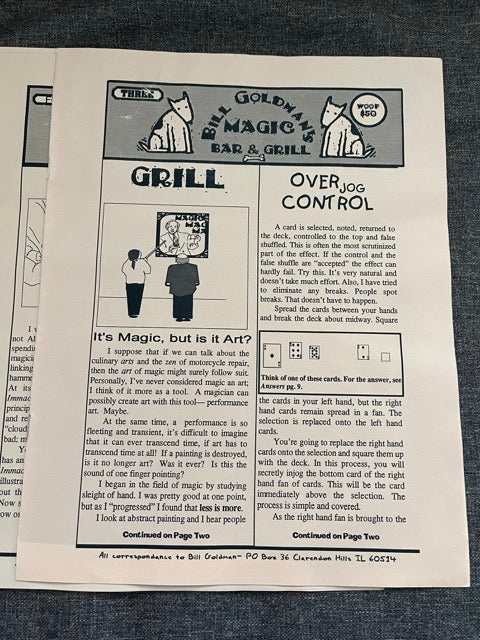 Bill Goldman's Magic Bar & Grill - Issues 1-6
