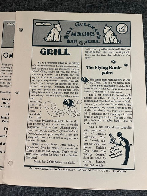Bill Goldman's Magic Bar & Grill - Issues 1-6