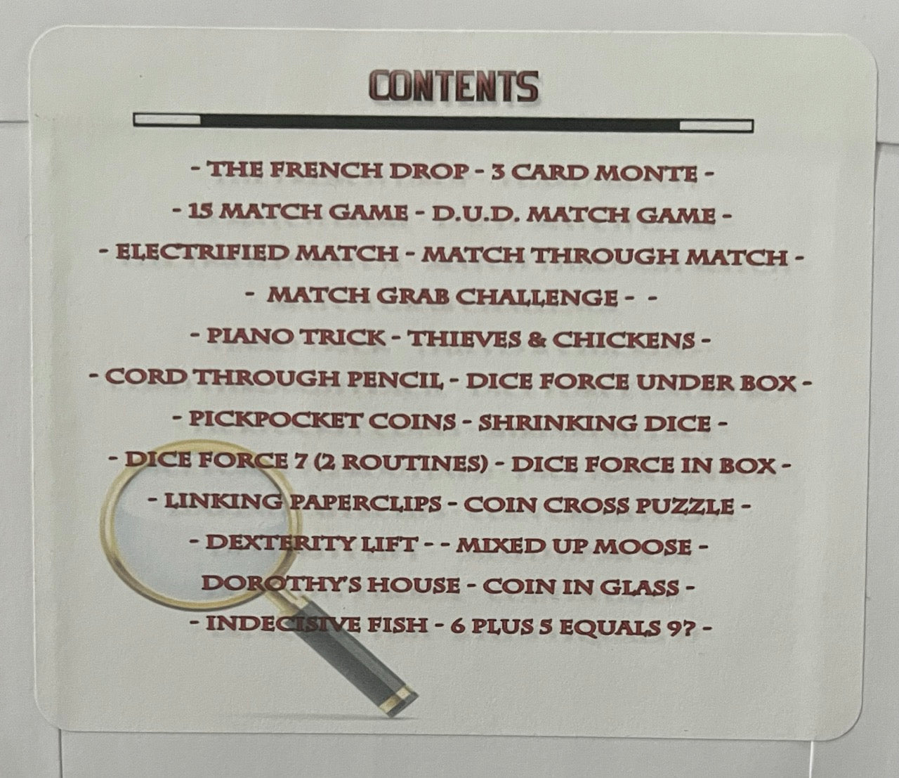 The World's Smallest Magic Kit - Don Bursell (SM4)