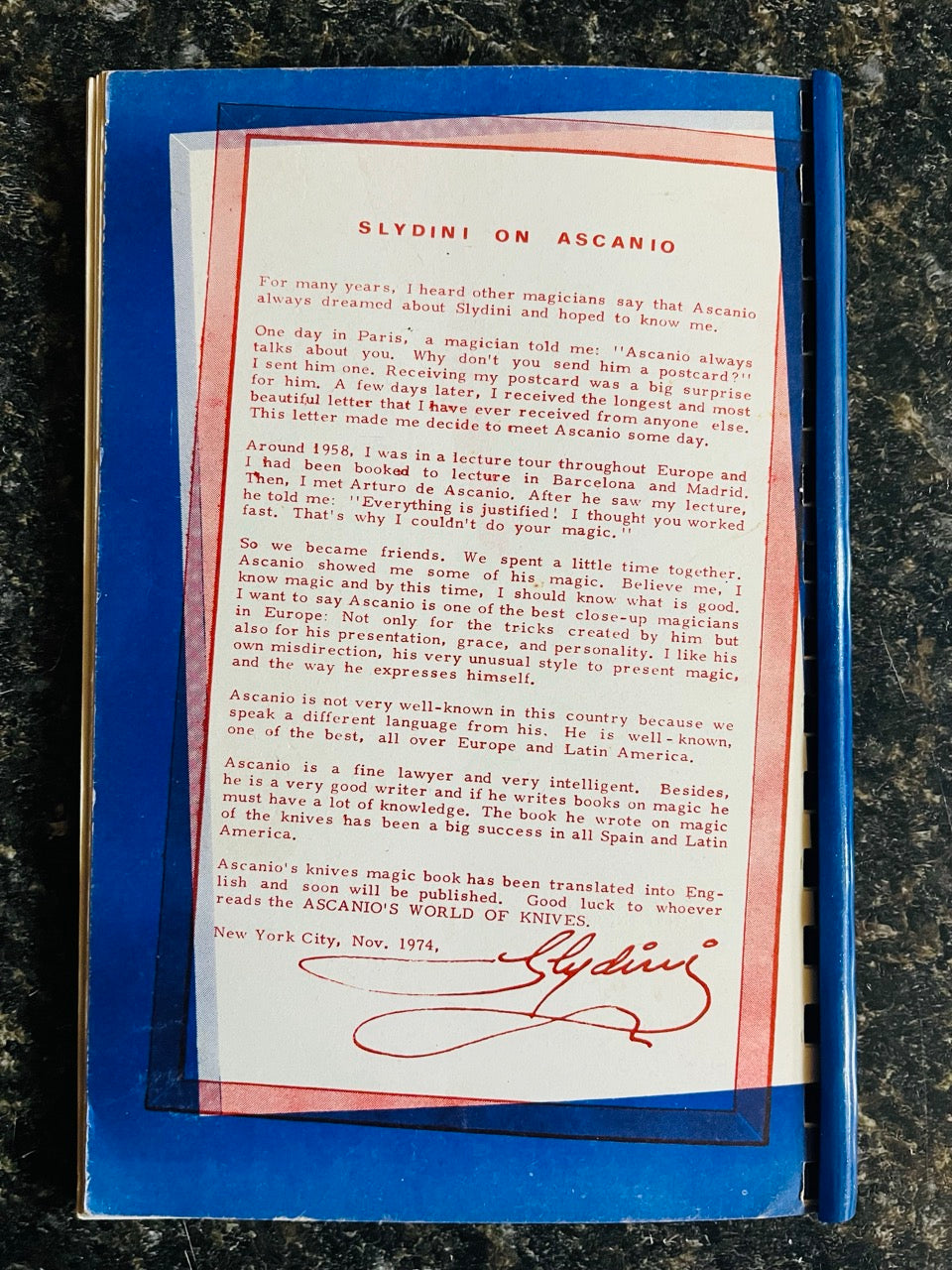 Ascanio's World Of Knives - Ascanio and Jose de la Torre