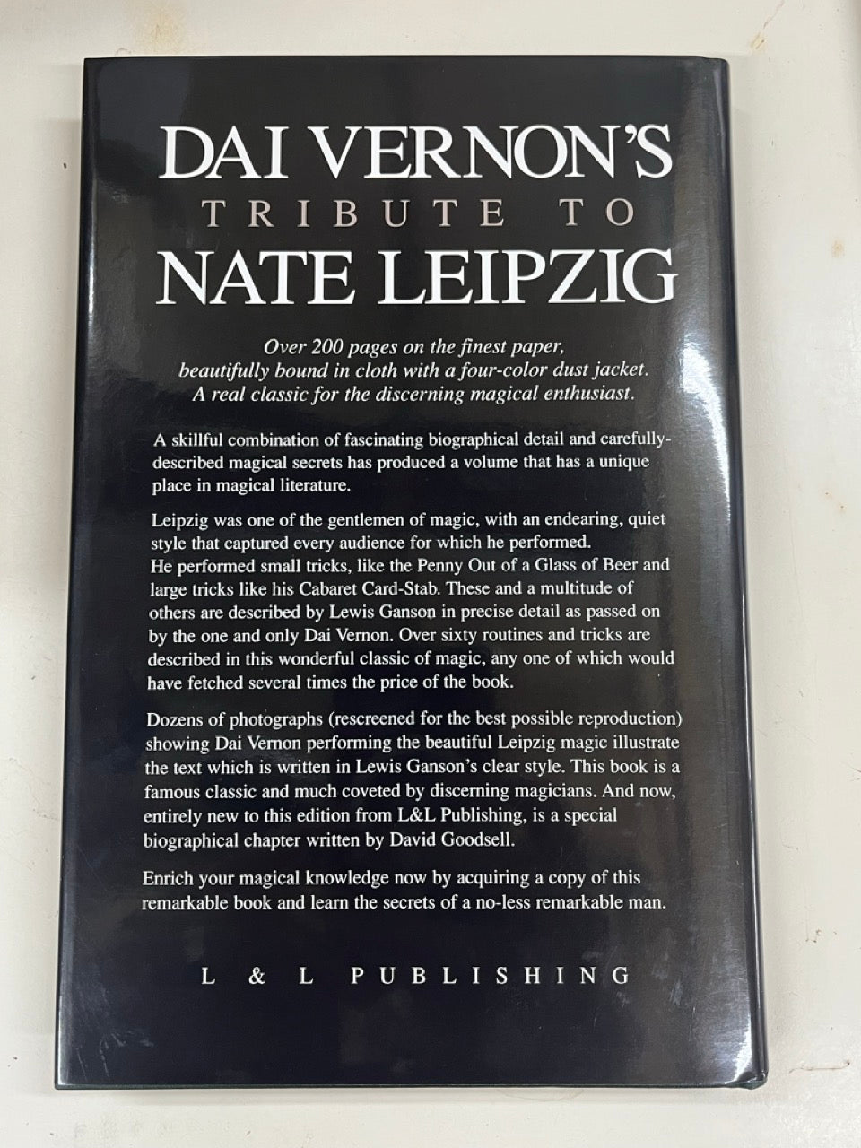 Dai Vernon's Tribute to Nate Leipzig - Lewis Ganson