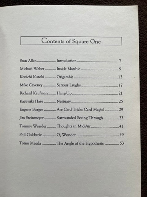 Magic Magazine Final Issue + Square One Booklet - Stand Allen