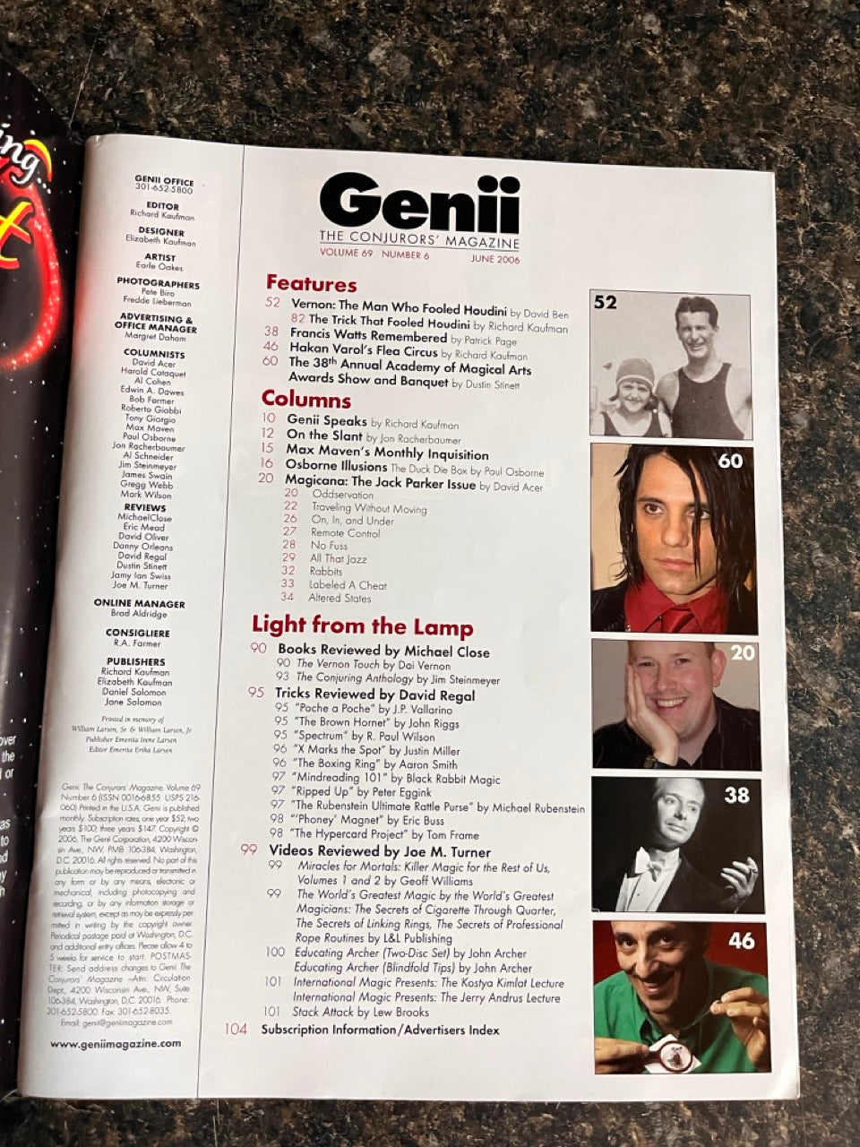 Genii Magazine (Dai Vernon issue), June 2006