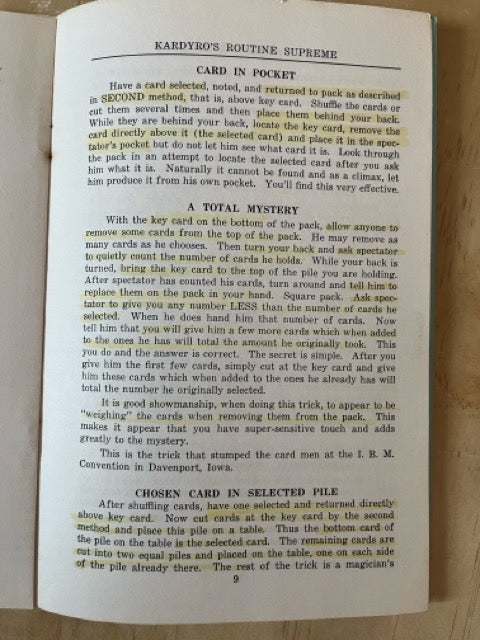 The Routine Supreme - Tony Kardyro