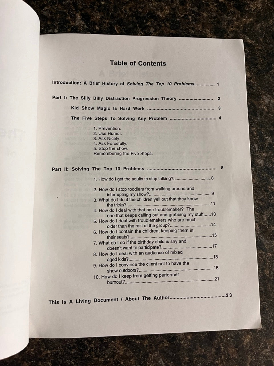 How To Solve The Top 10 Problems of Performing For Children - David Kaye (Silly Billy)