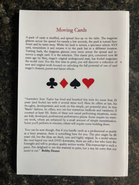 Moving Cards - Sean Taylor