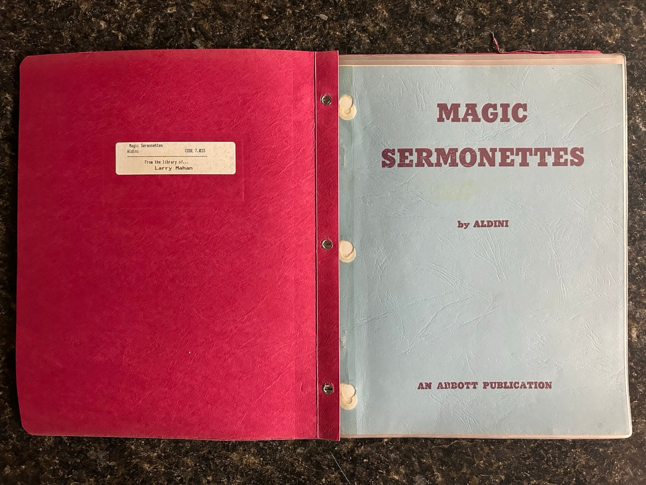 Magic Sermonettes - Aldini (Folder Binding)