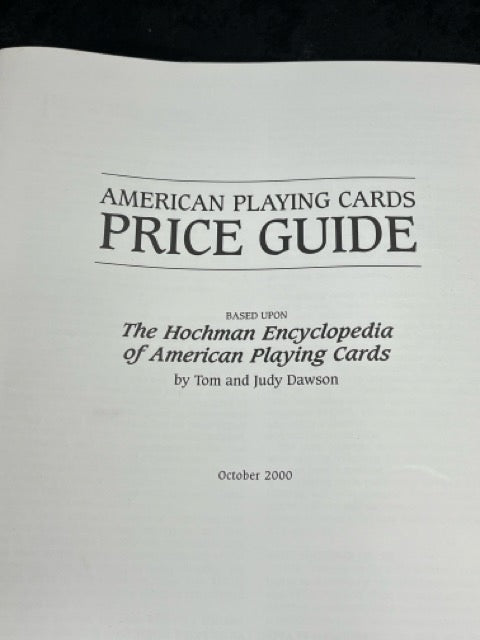 The Hochman Encyclopedia of American Playing Cards & Pricelist - Tom & Judy Dawson