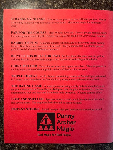 Still Working Alone - Danny Archer