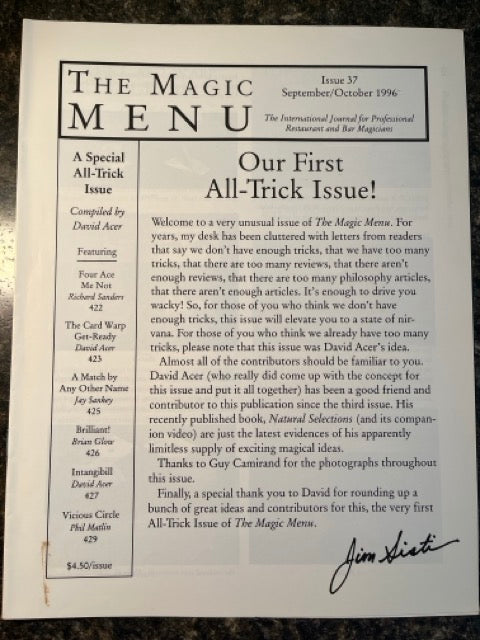 The Magic Menu (5 issues) - Jim Sisti