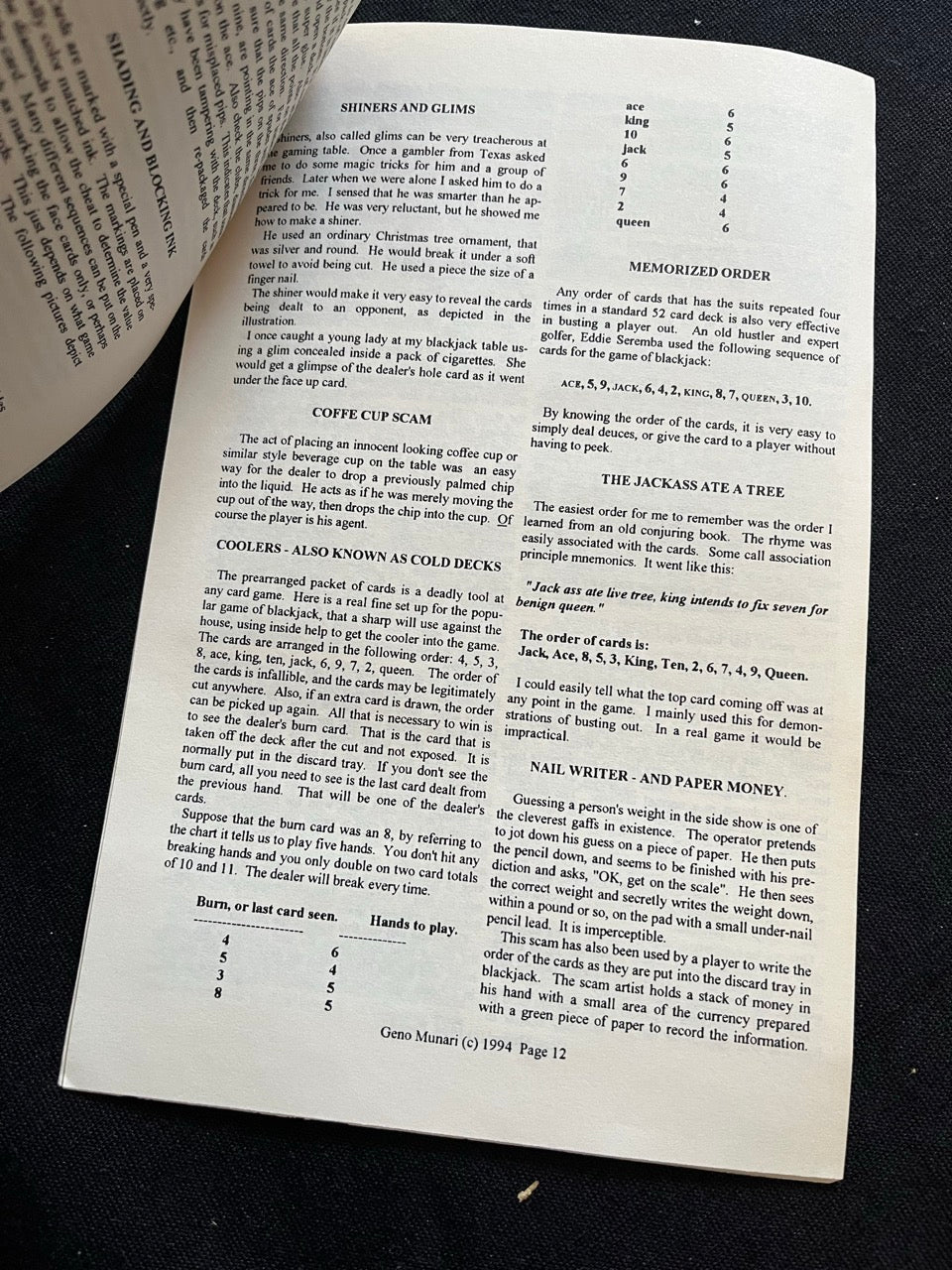 Scams, Swindlers & Cheats (International Gaming Business Exposition 1994) - Geno Munari