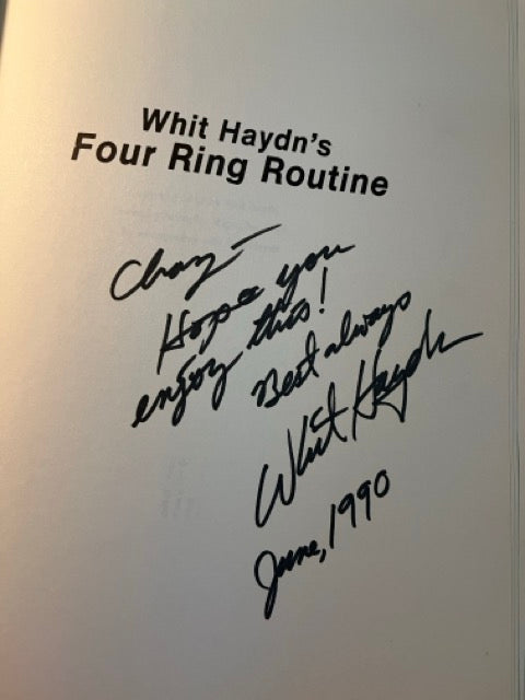 Whit Haydn's Four Ring Routine - SIGNED