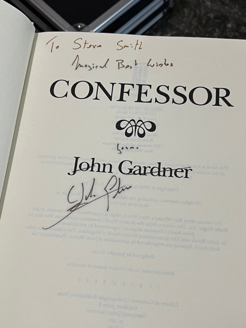Confessor - John Gardner - SIGNED