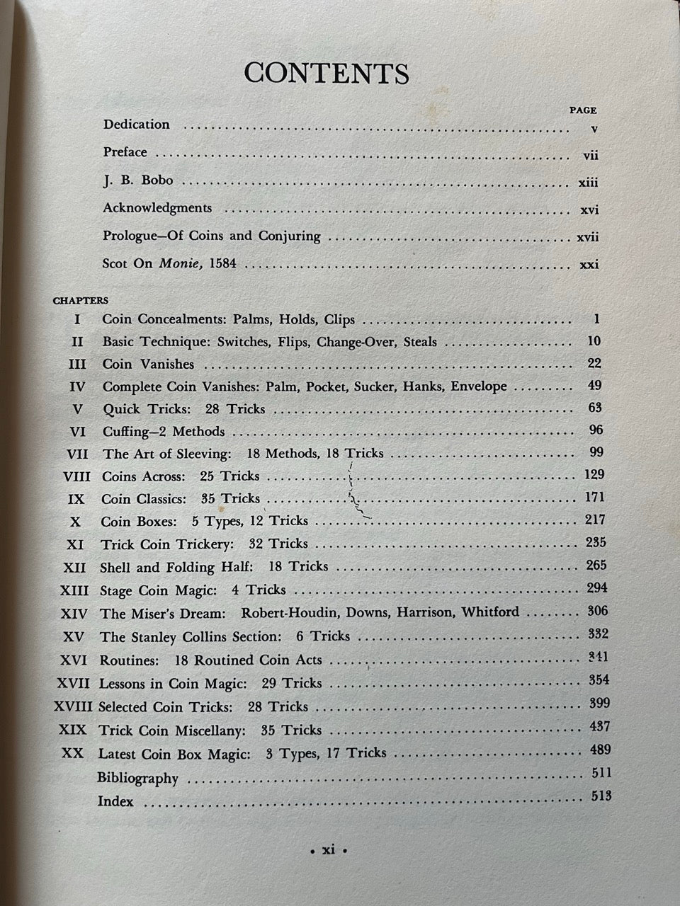 The New Modern Coin Magic - J.B. Bobo - HC