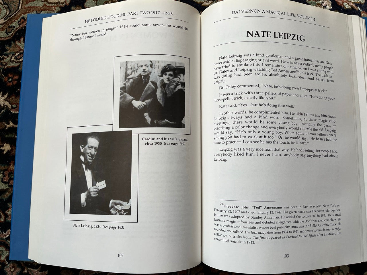 Vernon Chronicles Vol. 4 - He Fooled Houdini, Dai Vernon, A Magical Life - Bruce Cervon