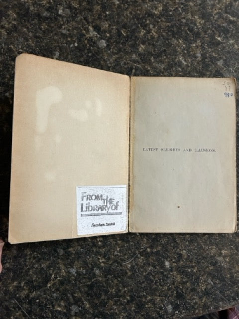 Latest Sleights and Illusions - Hercat (1903 ed.)