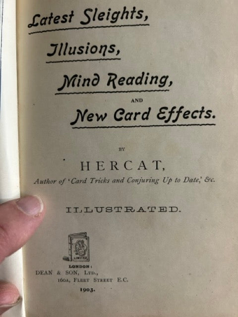 Latest Sleights and Illusions - Hercat (1903 ed.)