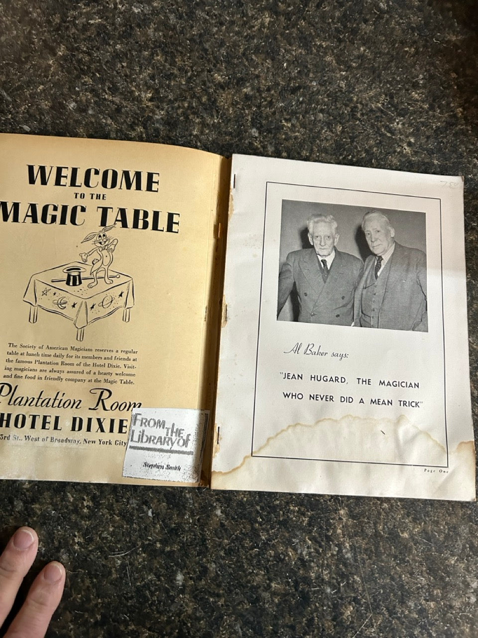 Jean Hugard Testimonial Program