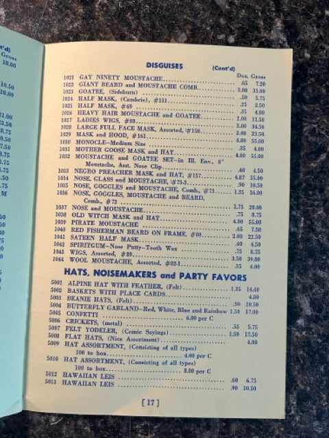 Joker's Wholesale Price List #546 - Joker Novelty