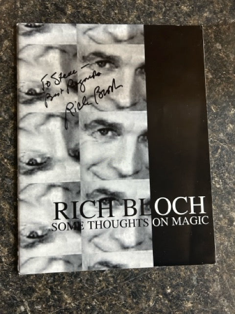 Some Thoughts on Magic - Richard Bloch - SIGNED