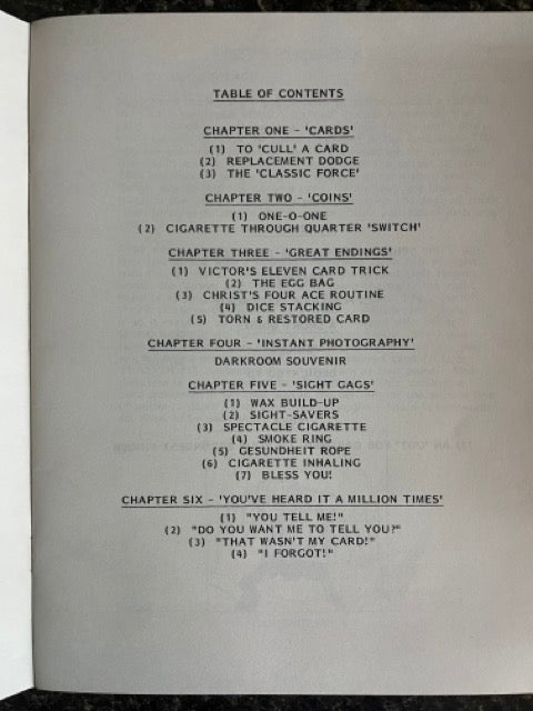Tom Mullica's Lecture Booklet, Hawaii '83 (SIGNED)