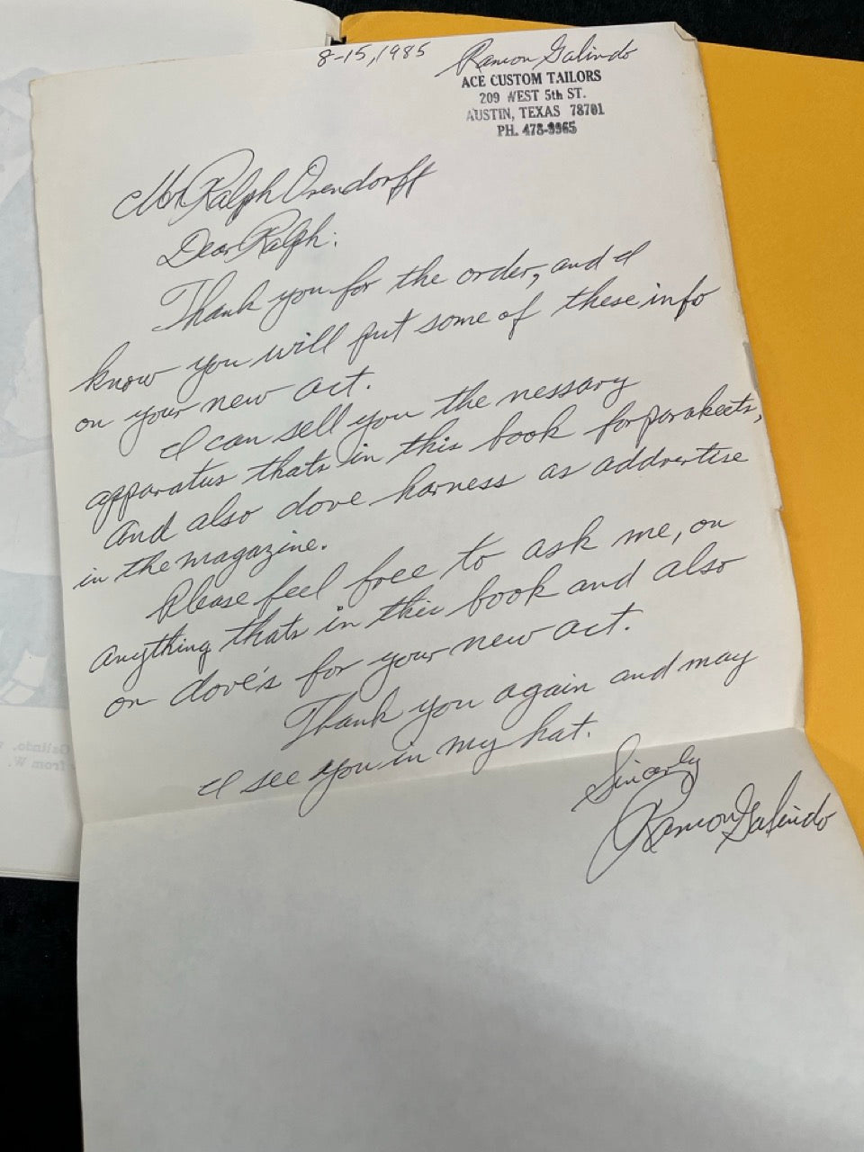 A Bird in Hand - Ramon G. Galindo - SIGNED