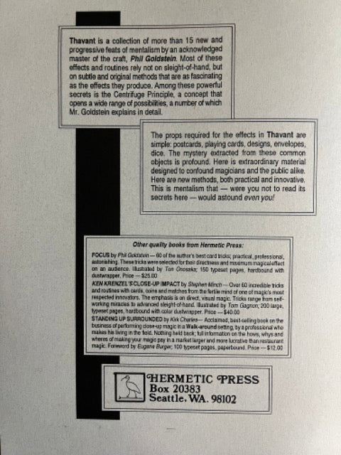 Thavant - Phil Goldstein