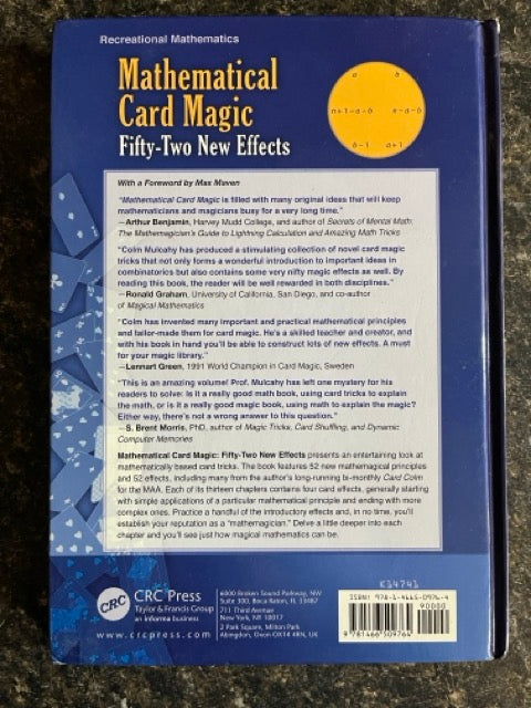 Mathematical Card Magic - Colm Mulcahy