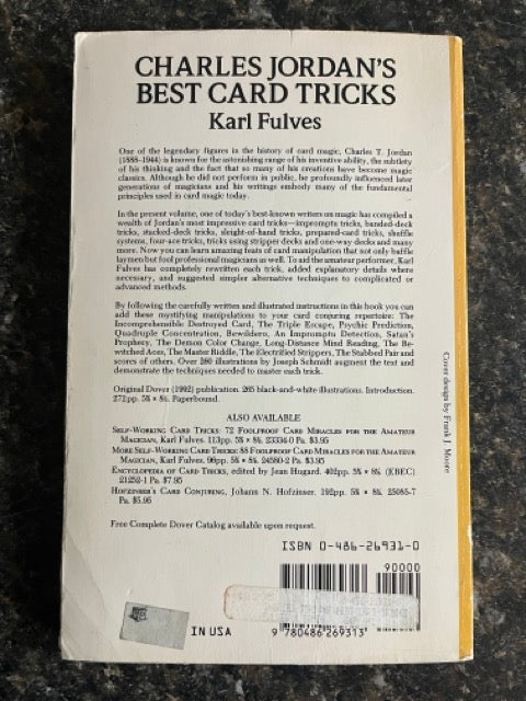 Charles Jordan's Best Card Tricks - Karl Fulves