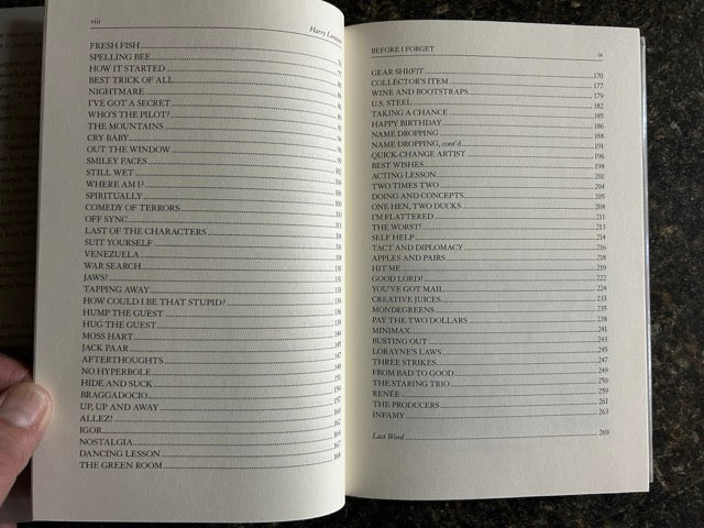 Before I Forget - Harry Lorayne - SIGNED